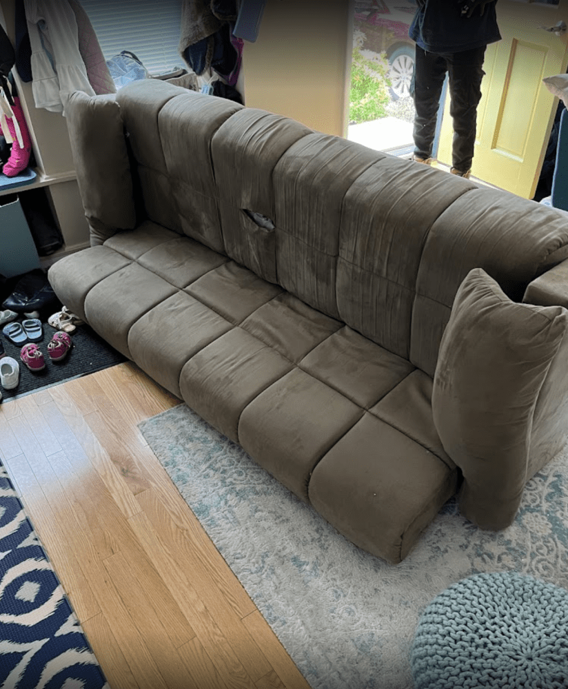 Saying Goodbye To Old Sofa The Hassle